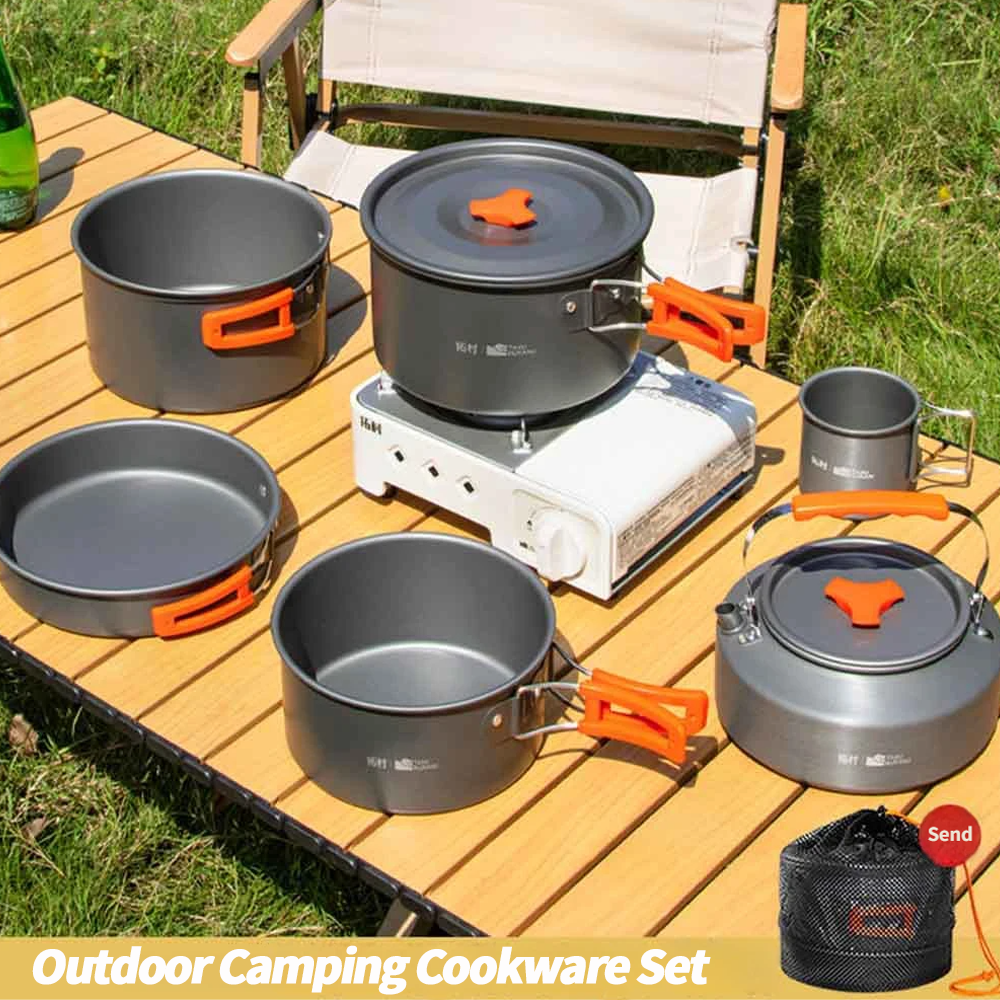Camping Cooking Utensil Bag - Camping Cookware Set Outdoor Cooking Ultralight
