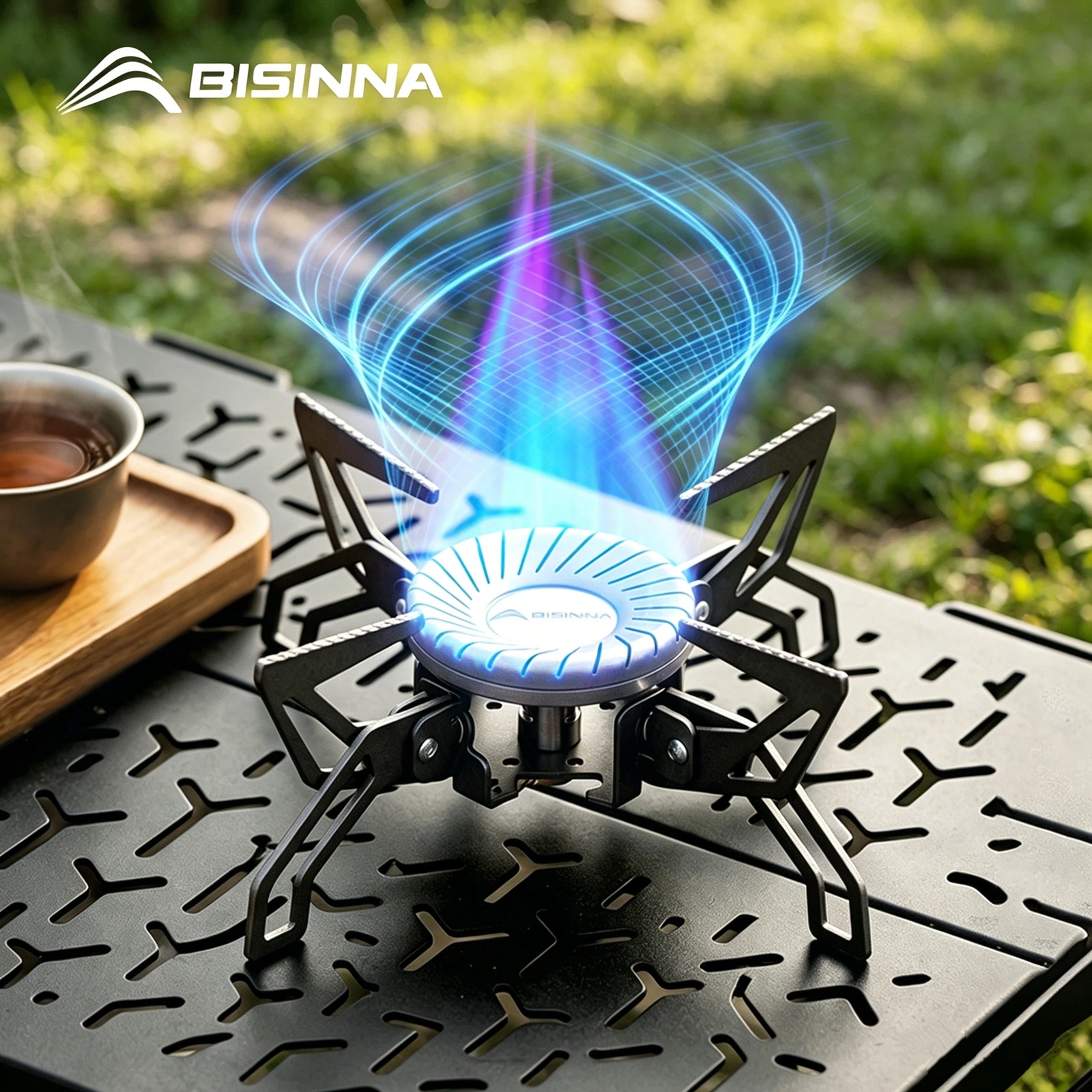 Camping Cooking Windshield - BISINNA Camping Stove 4000W High Power
