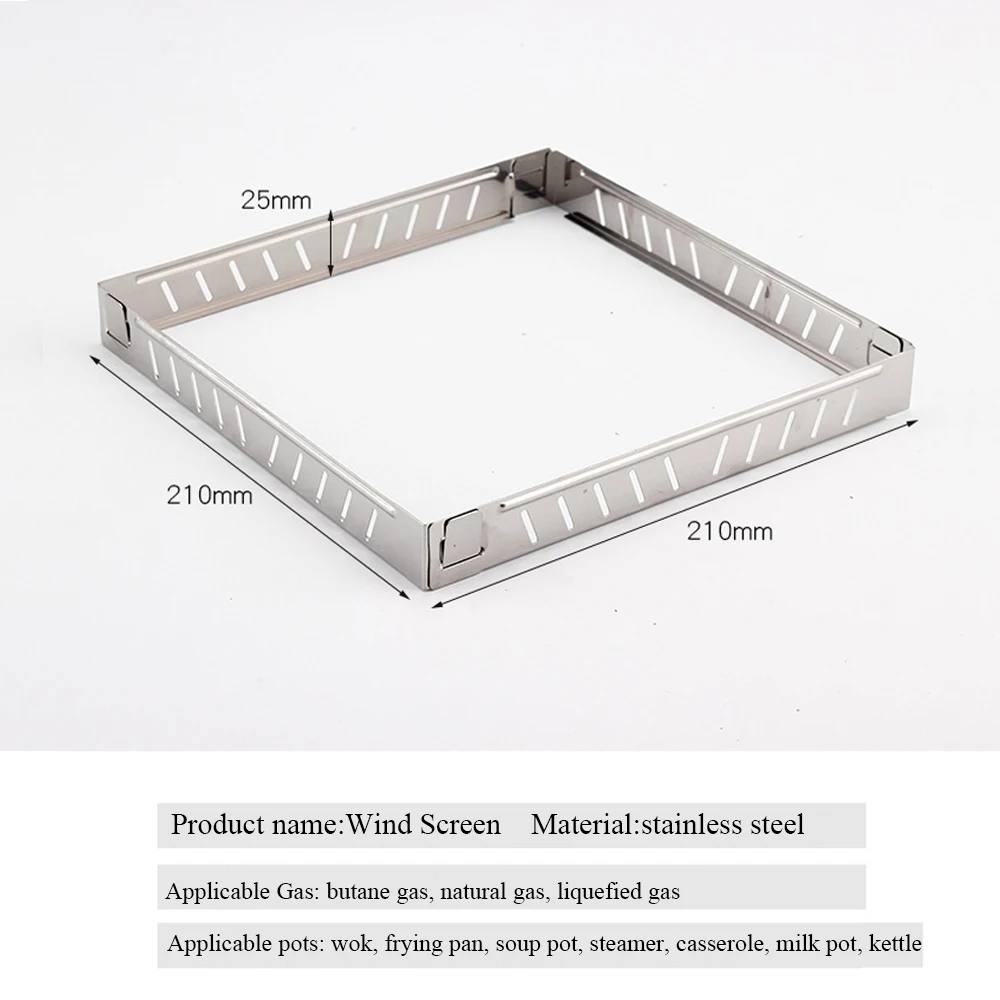 Outdoor Gas Stove Wind Screen  - Camping Cooking Windshield のレビューと価格