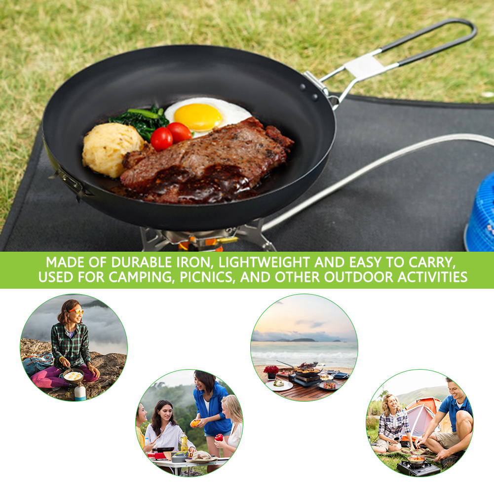 Nonstick Frying Pan Outdoor Ca - Camping Cooking Wok のレビューと価格