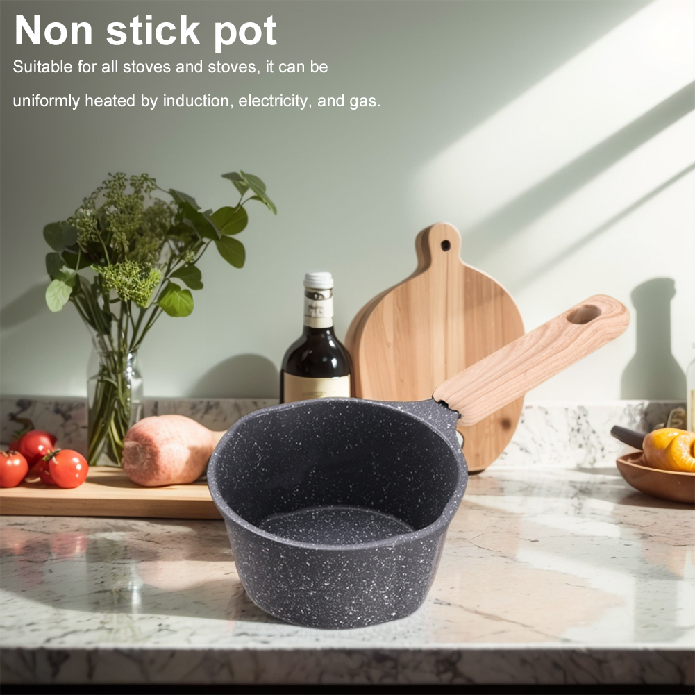 Mini Boiling Pan Wooden Handle - Camping Cooking Wok のレビューと価格