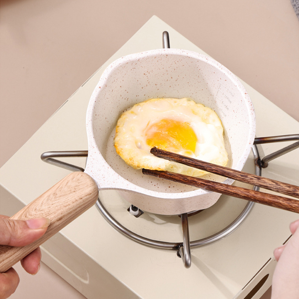 Mini Boiling Pan Wooden Handle - Camping Cooking Wok のレビューと価格