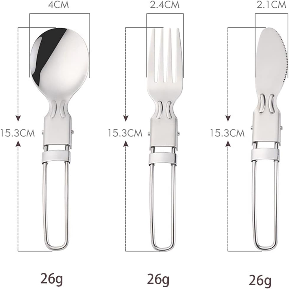 Camping Flatware Sets Stainles - Camping Cooking Utensil Bag のレビューと価格
