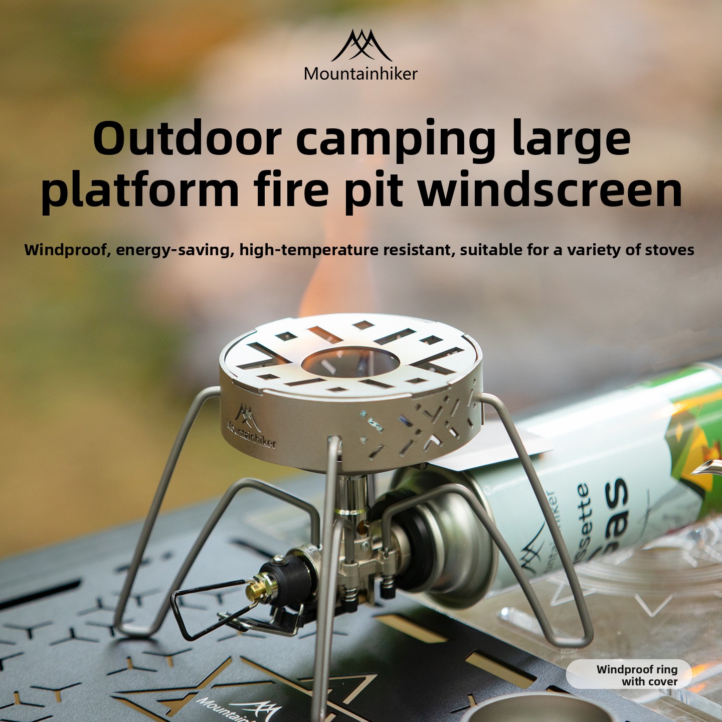 MOUNTAINHIKER Outdoor Windshie - Camping Cooking Ring のレビューと価格
