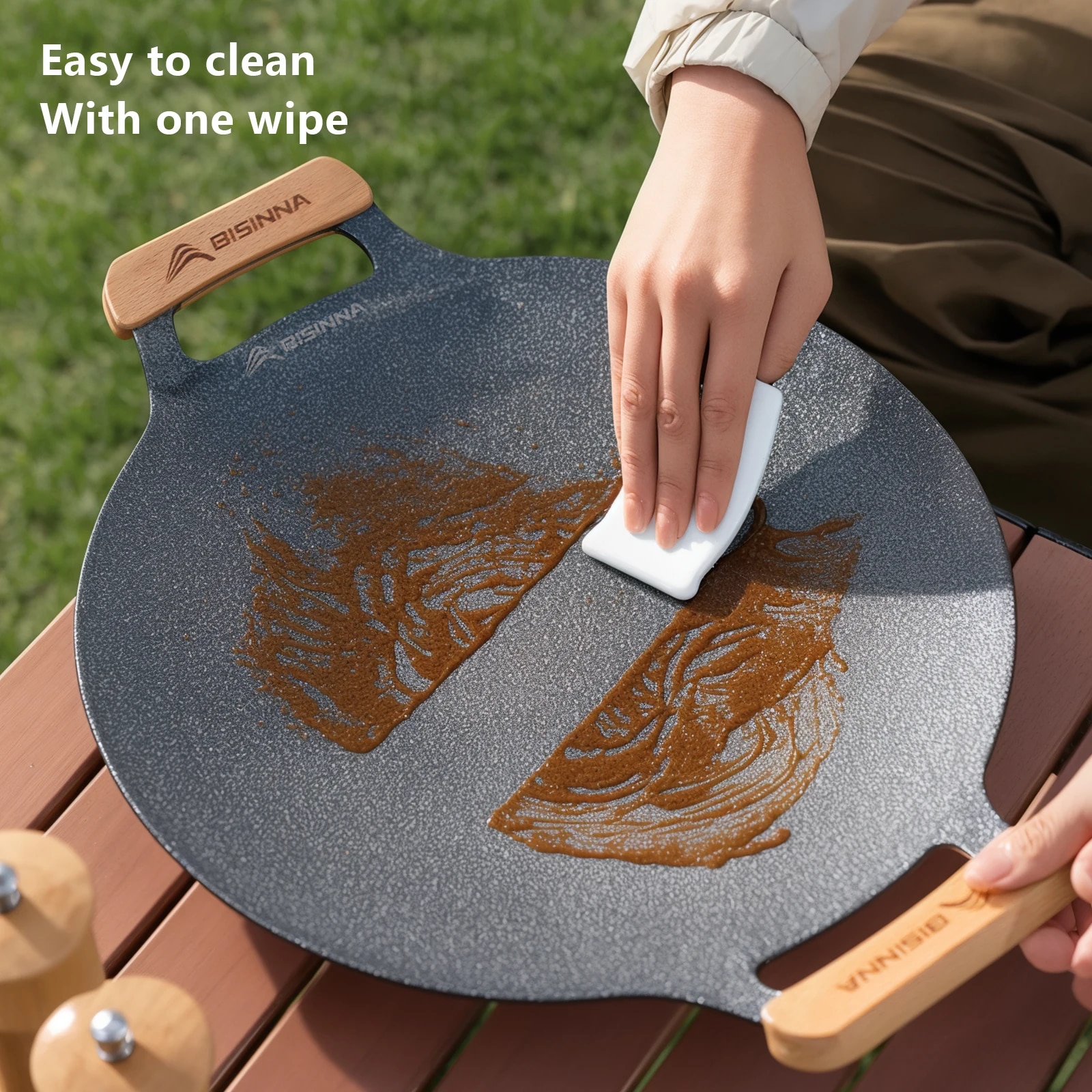 BISINNA 34CM Outdoor BBQ Grill - Camping Cooking Plate のレビューと価格