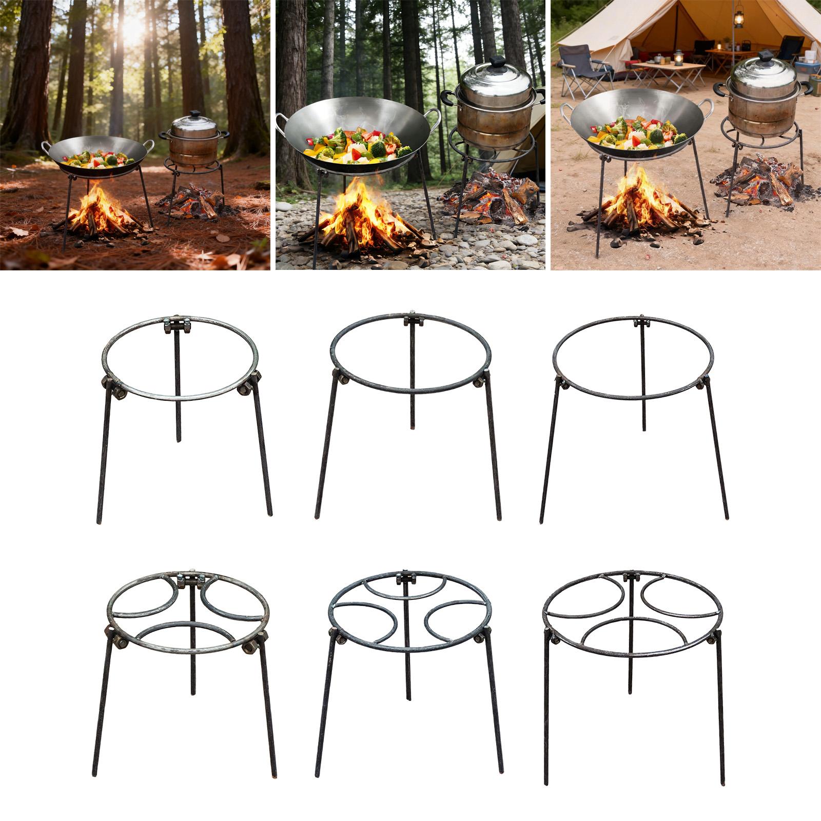 Campfire Tripod,Dutch Oven Mul - Camping Cooking Wok のレビューと価格