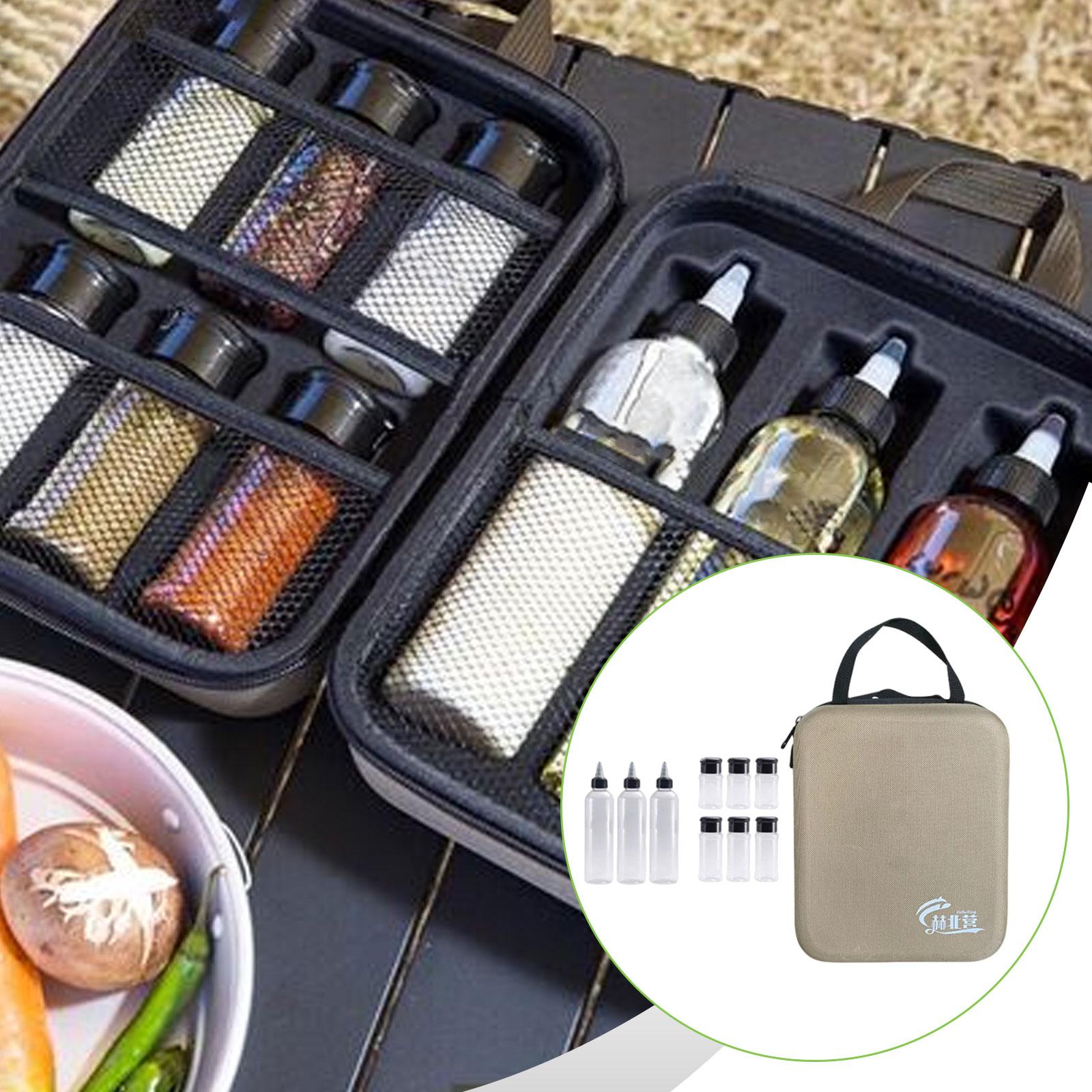 11x Camping Spice Jars Kit EVA - Camping Cooking Utensil Bag のレビューと価格