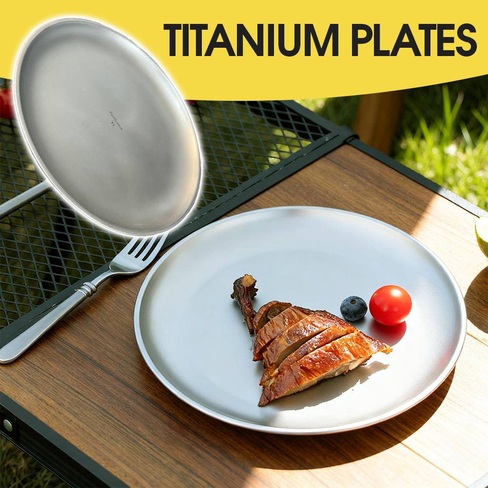 1/2Pcs Titanium Outdoor Campin - Camping Cooking Plate のレビューと価格