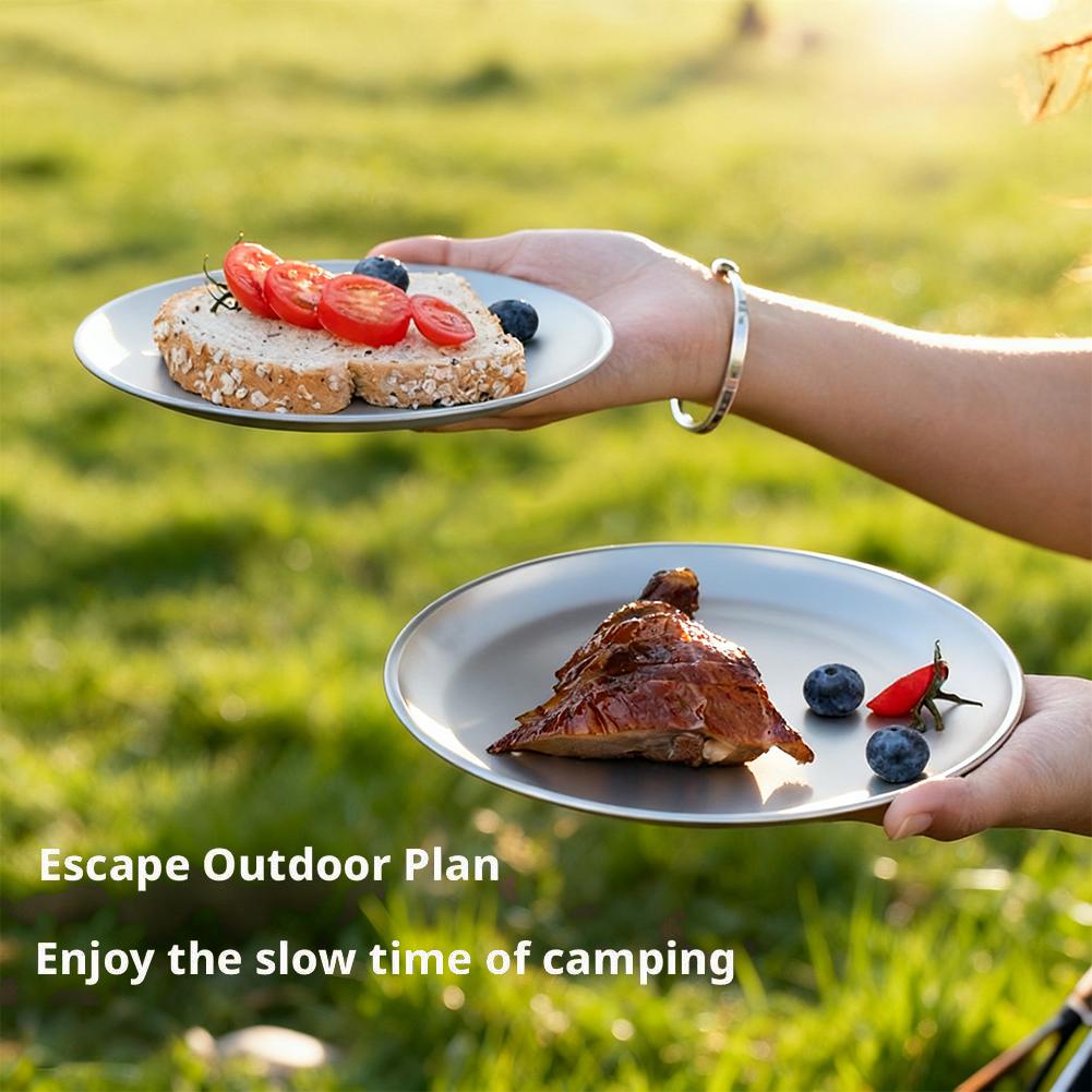 1/2Pcs Titanium Outdoor Campin - Camping Cooking Plate のレビューと価格