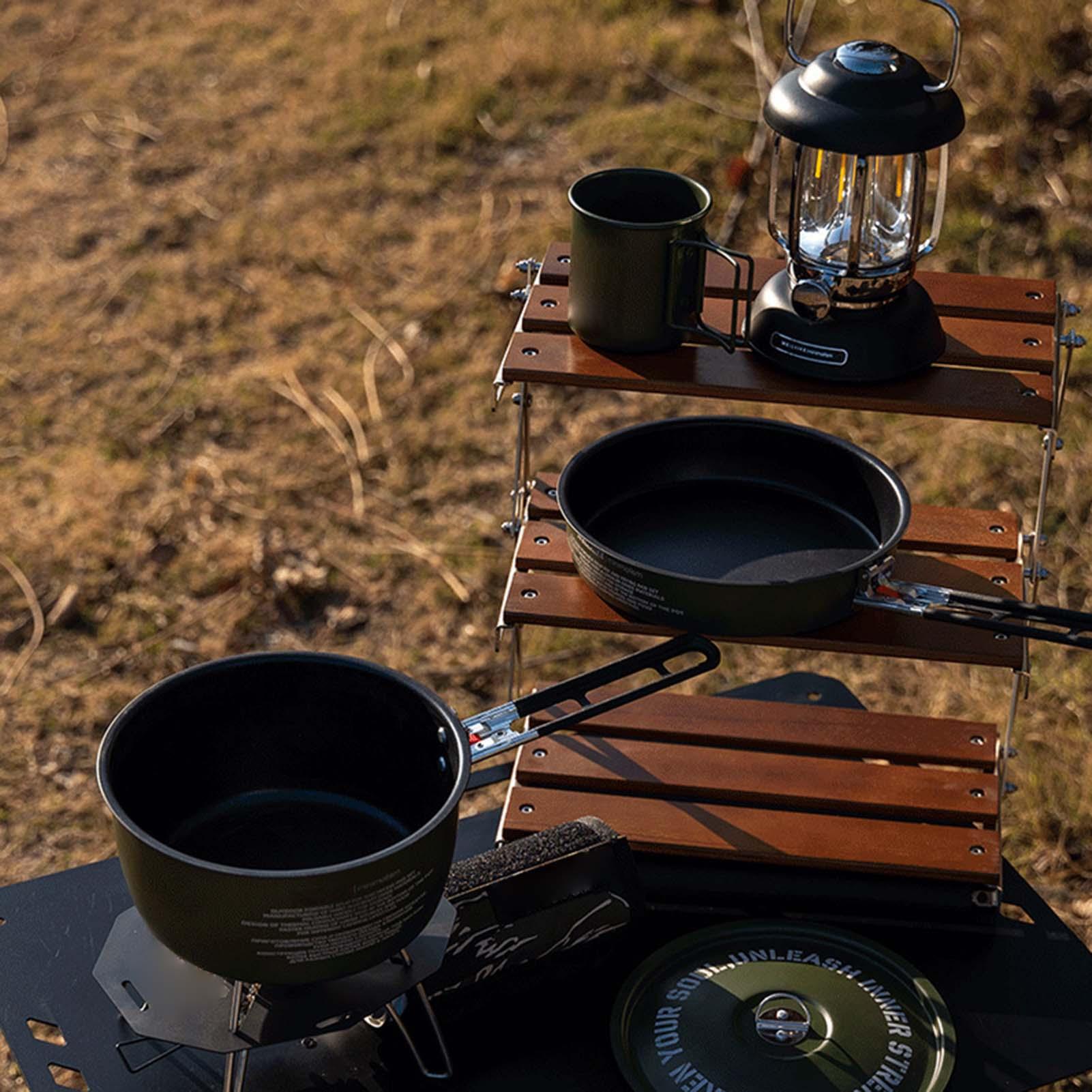 Camping Cookware Camp Cook Pot - Camping Cooking Set Detachable Handle のレビューと価格