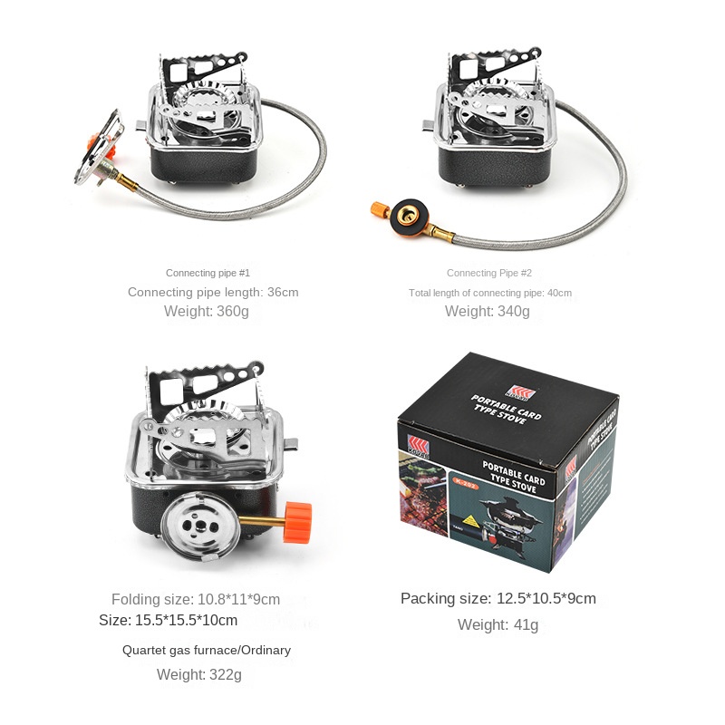 Portable Mini Gas Stove for Ca - Camping Cooking Windshield のレビューと価格