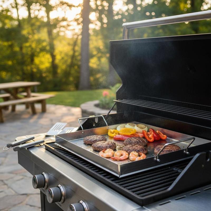 Universal Flat Top Griddle 18x - Camping Cooking Plate のレビューと価格