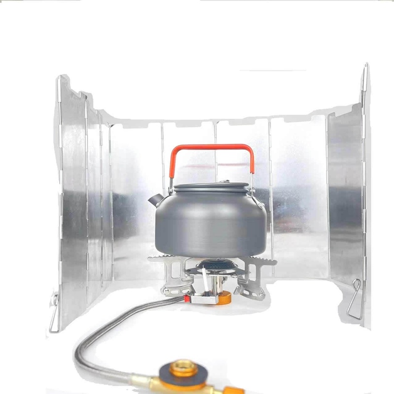 10 Plates Gas Stove Wind Shiel - Camping Cooking Windshield のレビューと価格