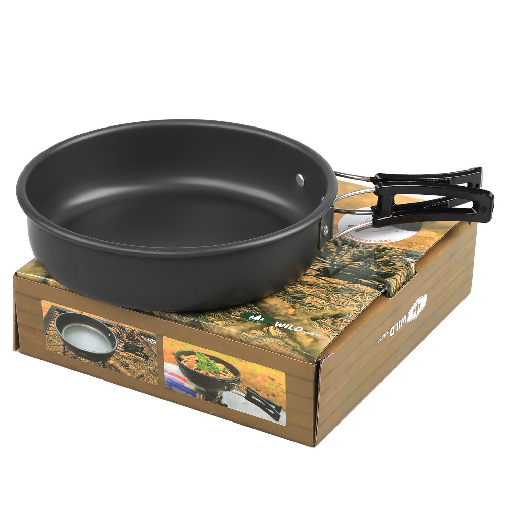 Non-stick Camping Frying Pan w - Camping Cooking Wok のレビューと価格