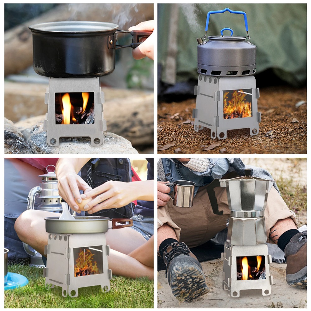 Camping Furnace Wood Stove Alc - Camping Cooking Windshield のレビューと価格