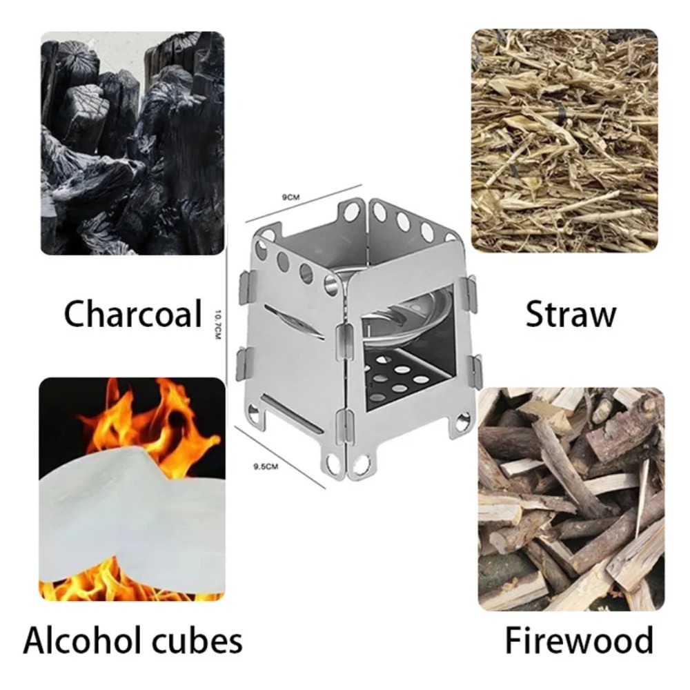Camping Furnace Wood Stove Alc - Camping Cooking Windshield のレビューと価格