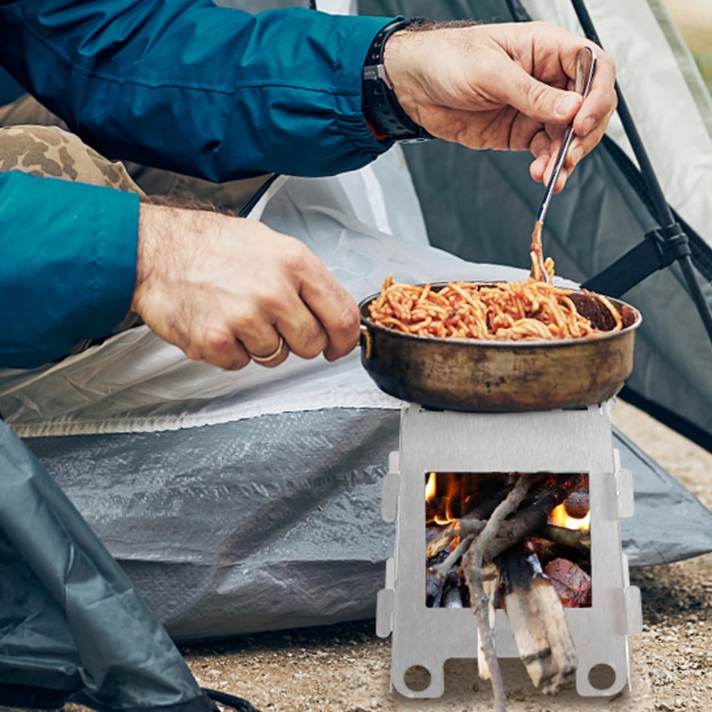Camping Furnace Wood Stove Alc - Camping Cooking Windshield のレビューと価格