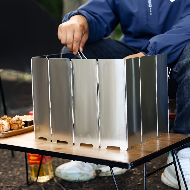 Ultra-Lightweight Aluminum All - Camping Cooking Windshield のレビューと価格