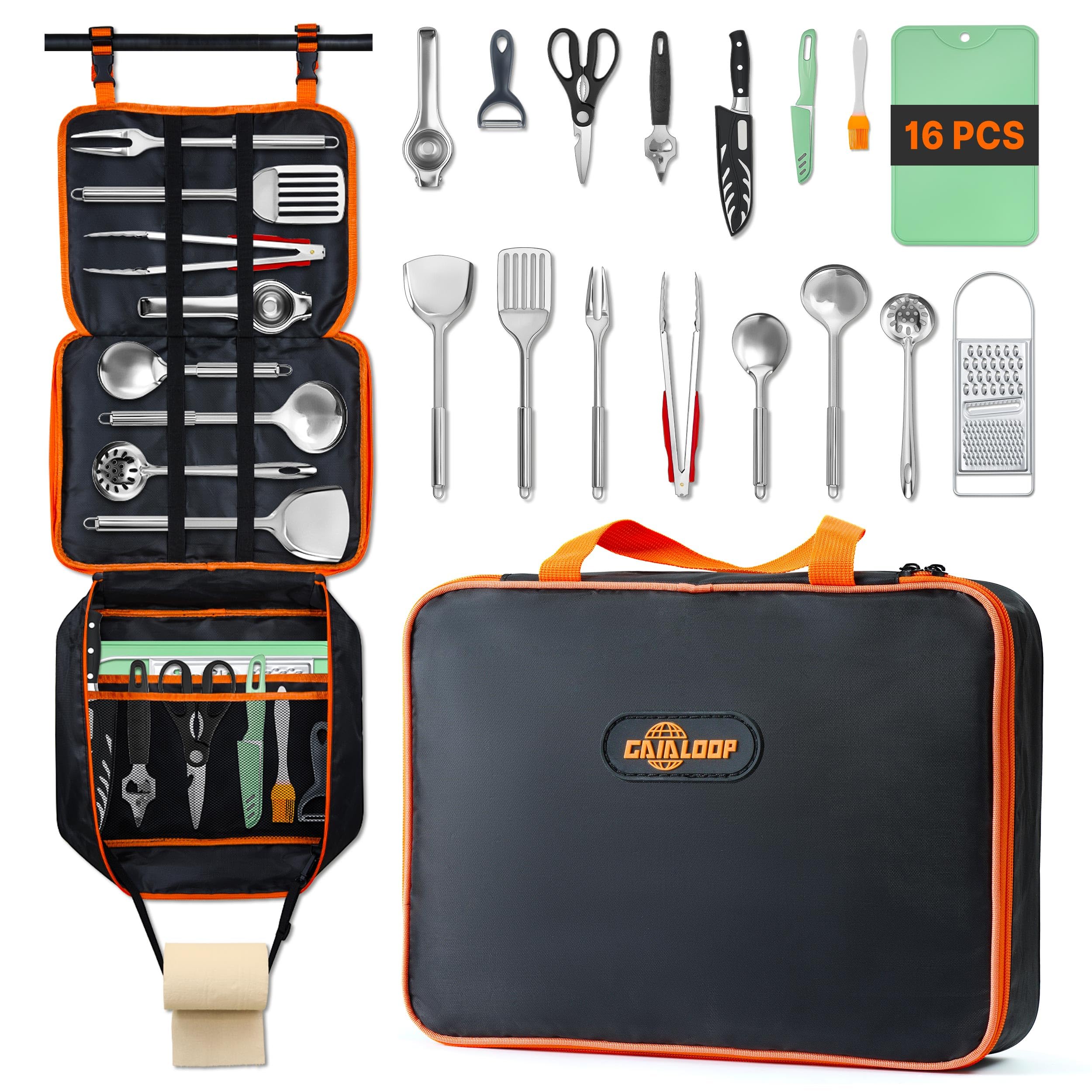 Camping Cooking Utensils Set C - Camping Cooking Utensil Bag のレビューと価格