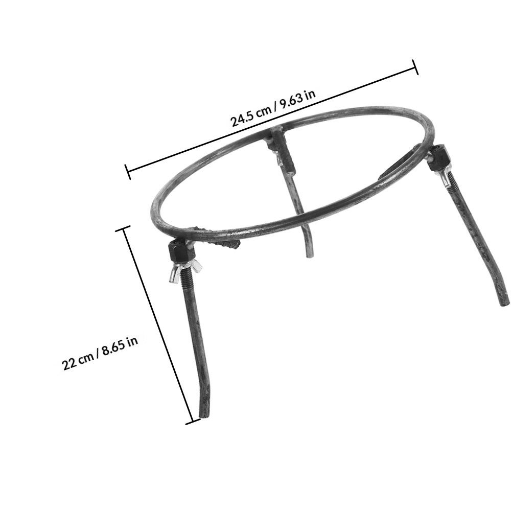 Detachable Triangular Fire Sta - Camping Cooking Wok のレビューと価格