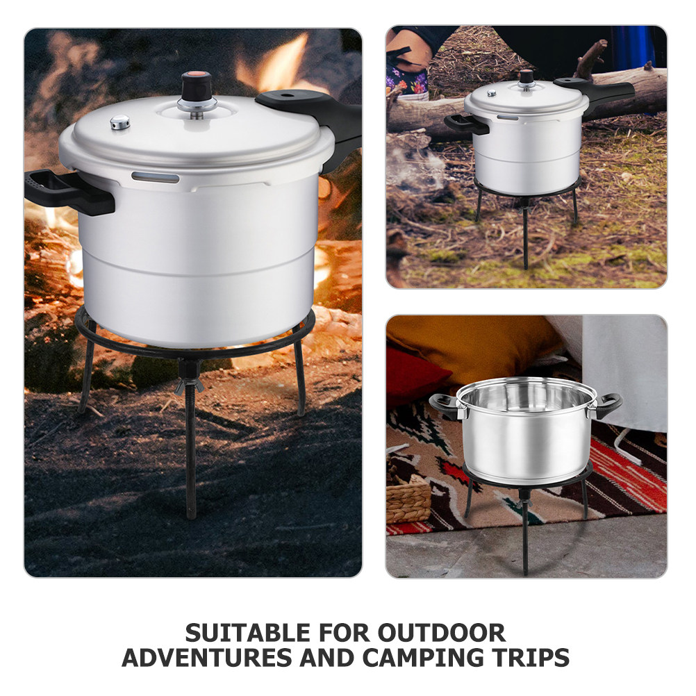 Detachable Triangular Fire Sta - Camping Cooking Wok のレビューと価格
