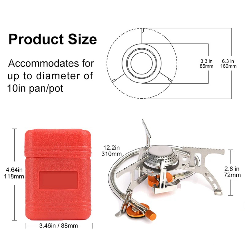 Camping Gas Stove Portable Fol - Camping Cooking Windshield のレビューと価格