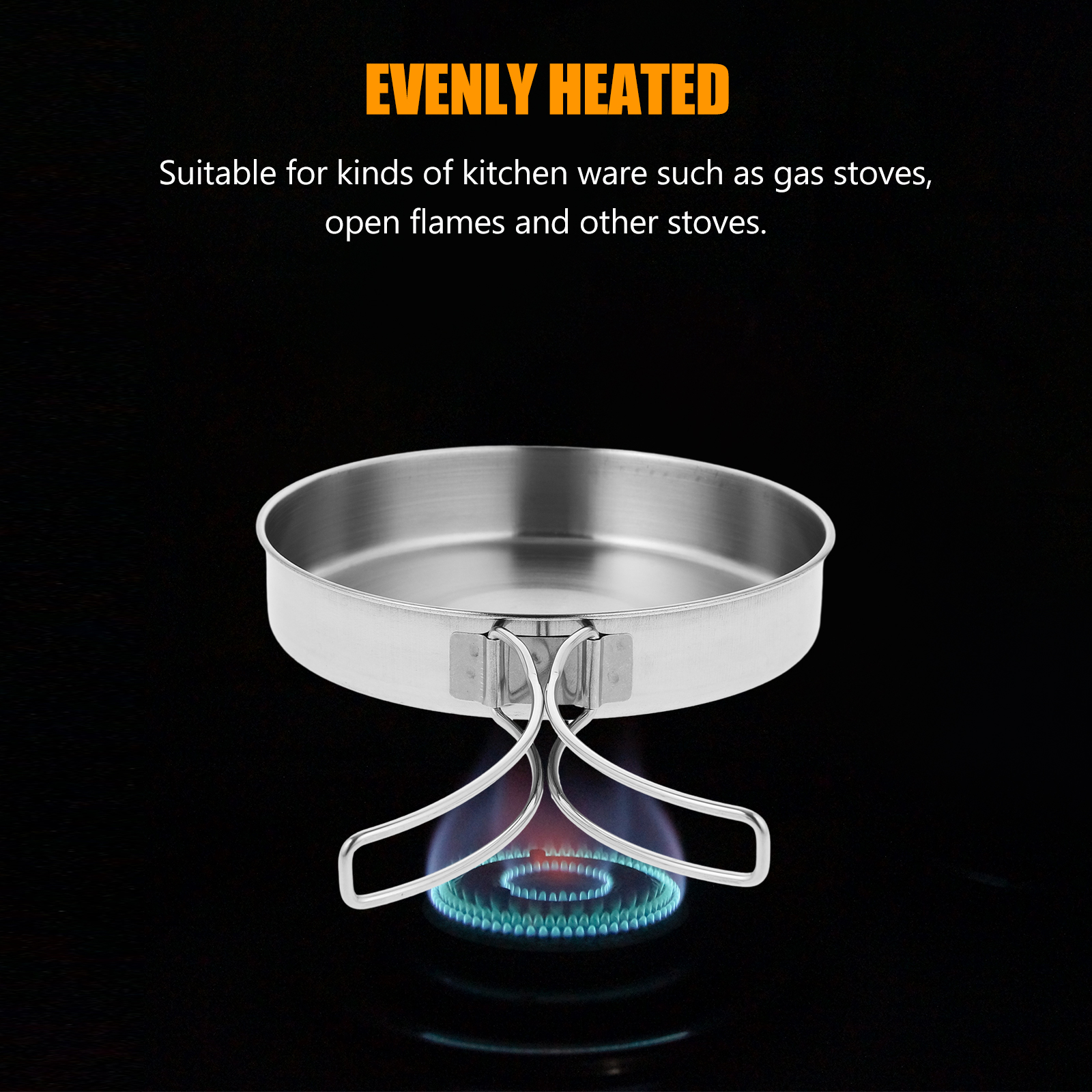 Portable Frying Pan Stainless  - Camping Cooking Wok のレビューと価格