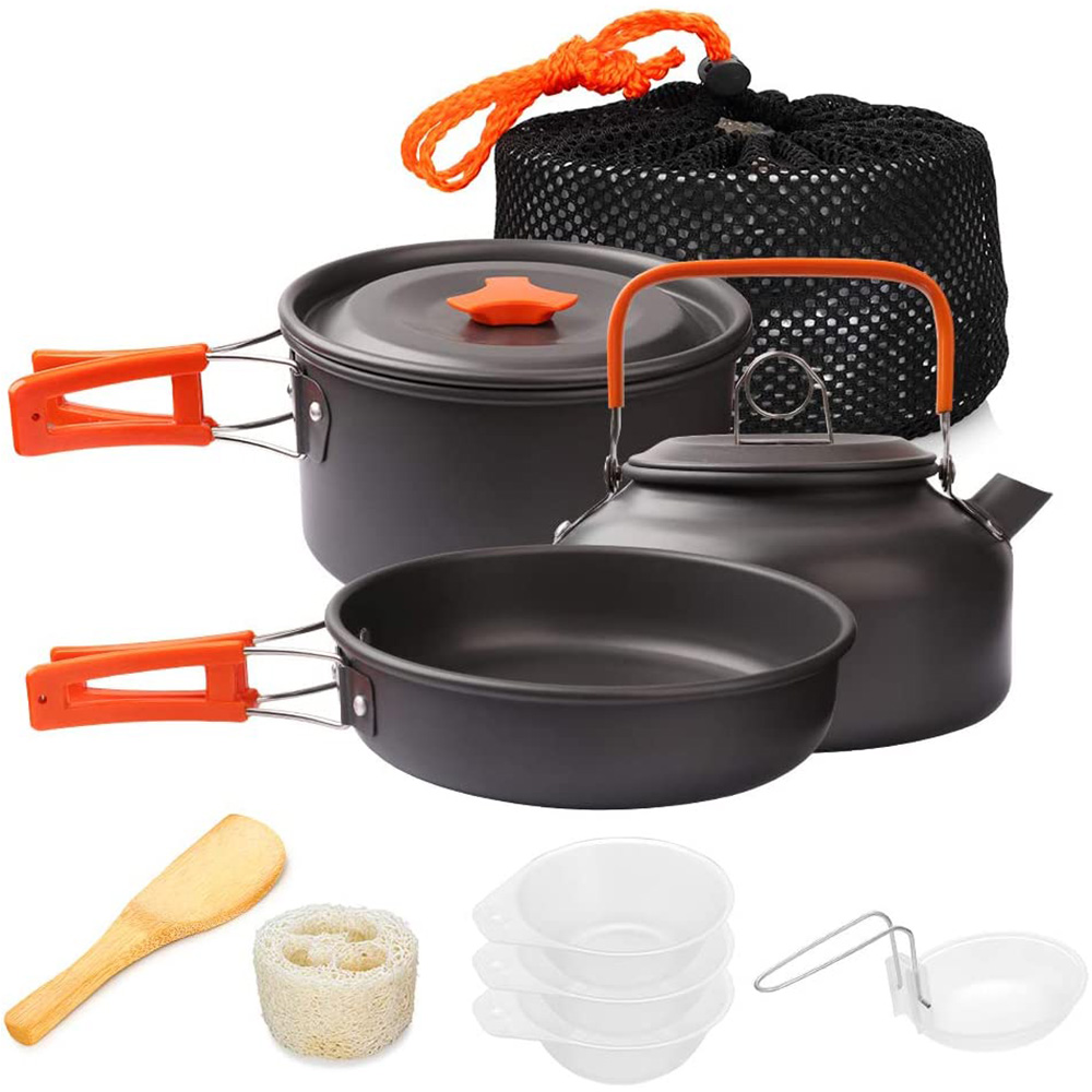1pcs/1set Camping Cookware Kit - Camping Cooking Utensil Bag のレビューと価格