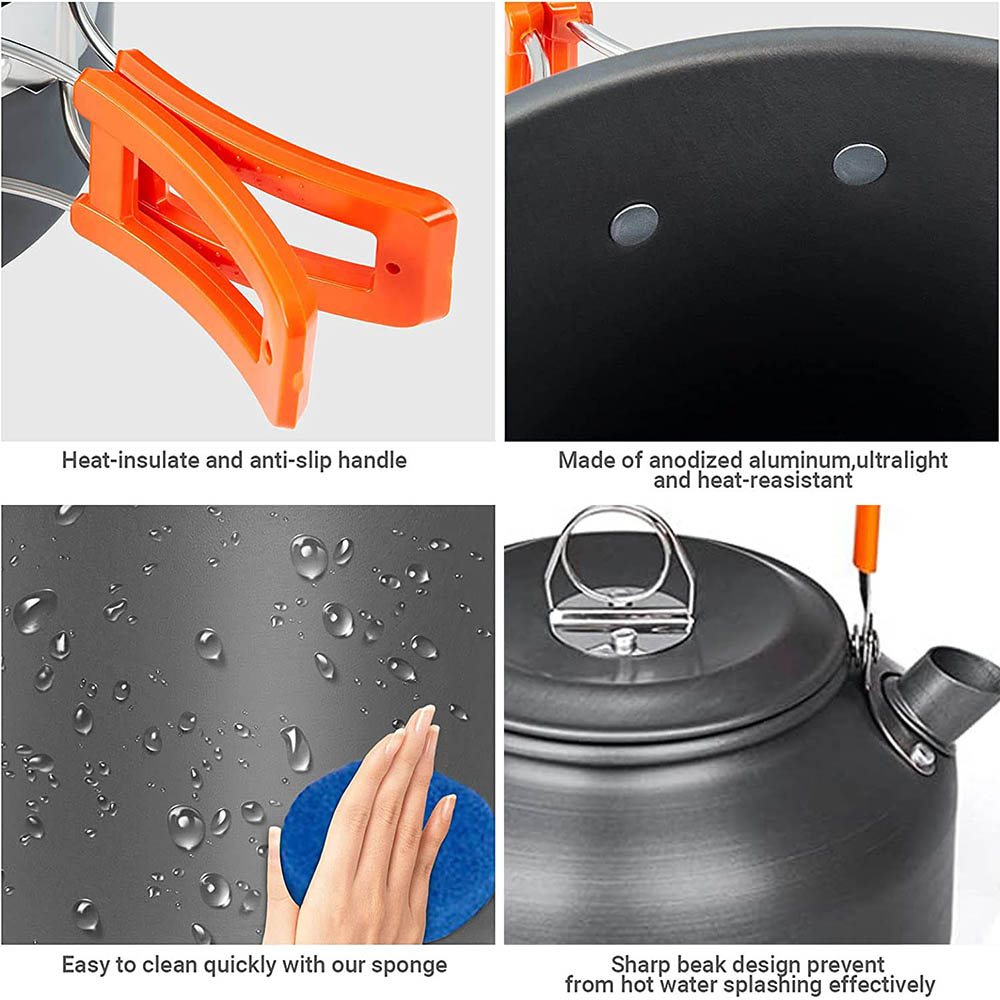 1pcs/1set Camping Cookware Kit - Camping Cooking Utensil Bag のレビューと価格