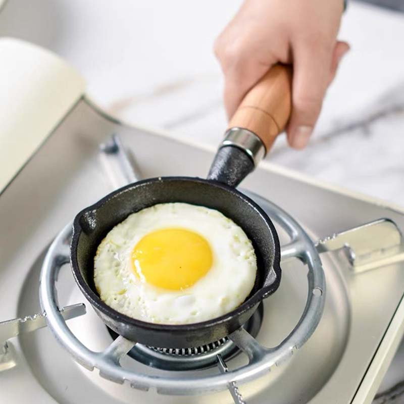 Egg Pan Cast Iron Skillet Fryi - Camping Cooking Wok のレビューと価格