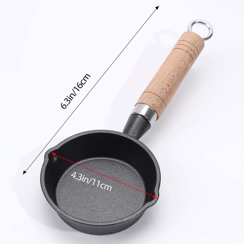 Egg Pan Cast Iron Skillet Fryi - Camping Cooking Wok のレビューと価格