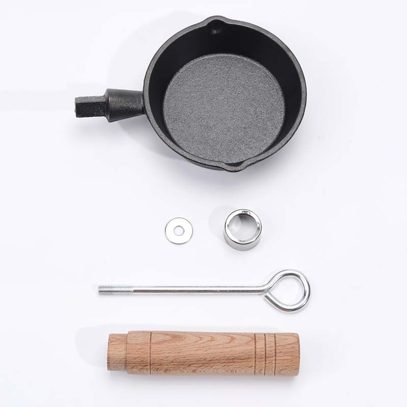 Egg Pan Cast Iron Skillet Fryi - Camping Cooking Wok のレビューと価格