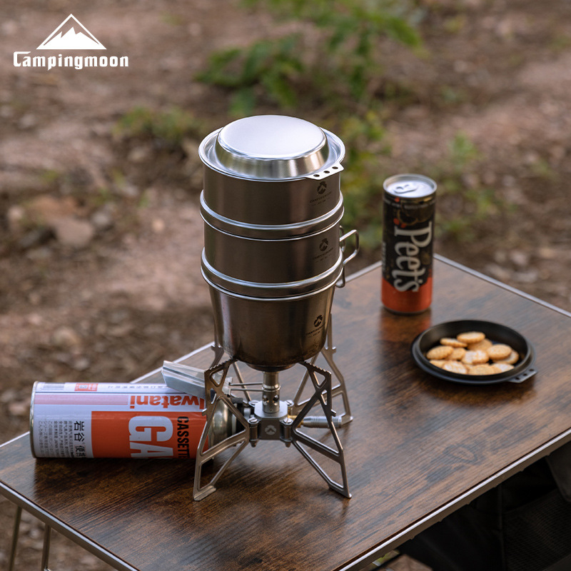 CAMPINGMOON S-SD Thickened Sta - Camping Cooking Wok のレビューと価格
