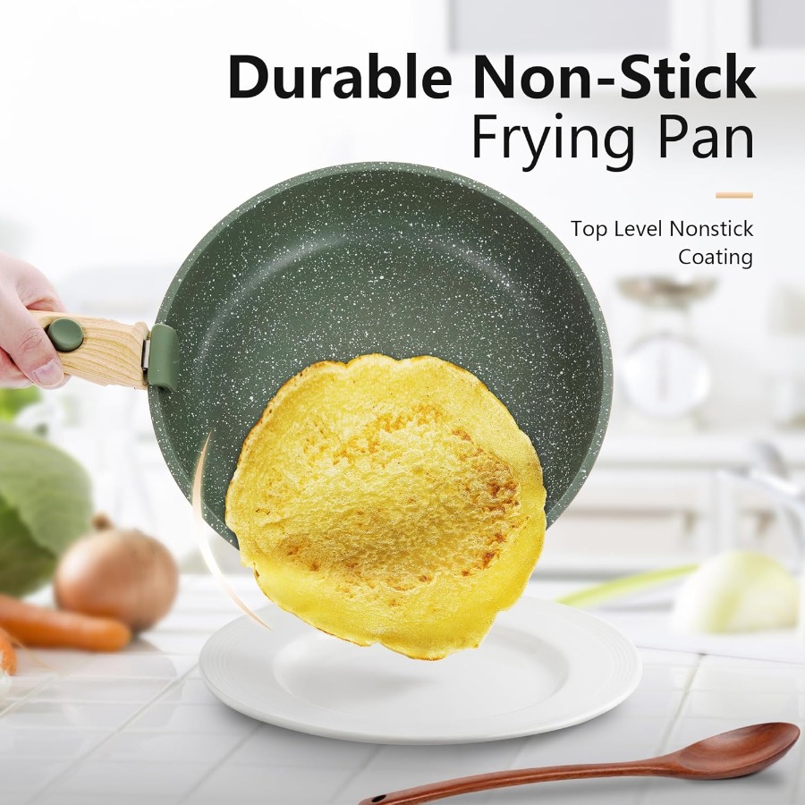 10 Pcs Non-Stick Kitchen Cookw - Camping Cooking Set Detachable Handle のレビューと価格