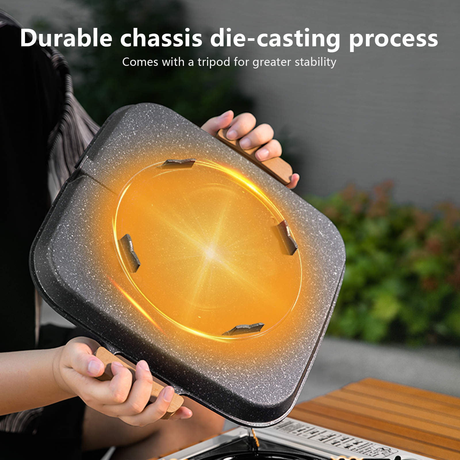 BISINNA Square BBQ Grill Pan N - Camping Cooking Plate のレビューと価格