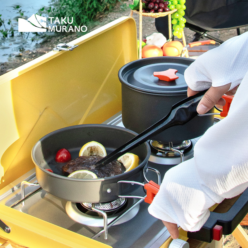 Camping Cookware Set Outdoor C - Camping Cooking Utensil Bag のレビューと価格