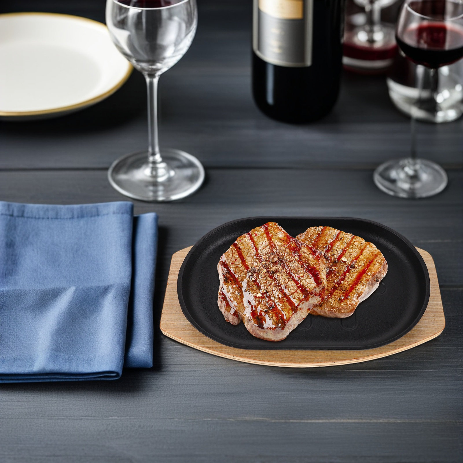 Cast Iron Sizzling Plate Pre-S - Camping Cooking Plate のレビューと価格