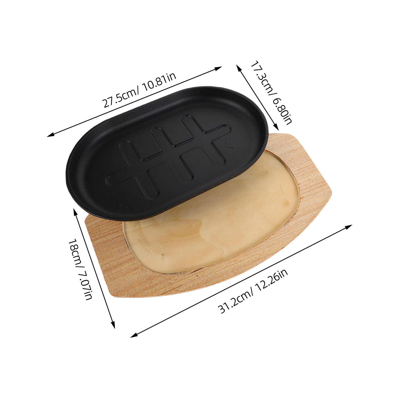 Cast Iron Sizzling Plate Pre-S - Camping Cooking Plate のレビューと価格