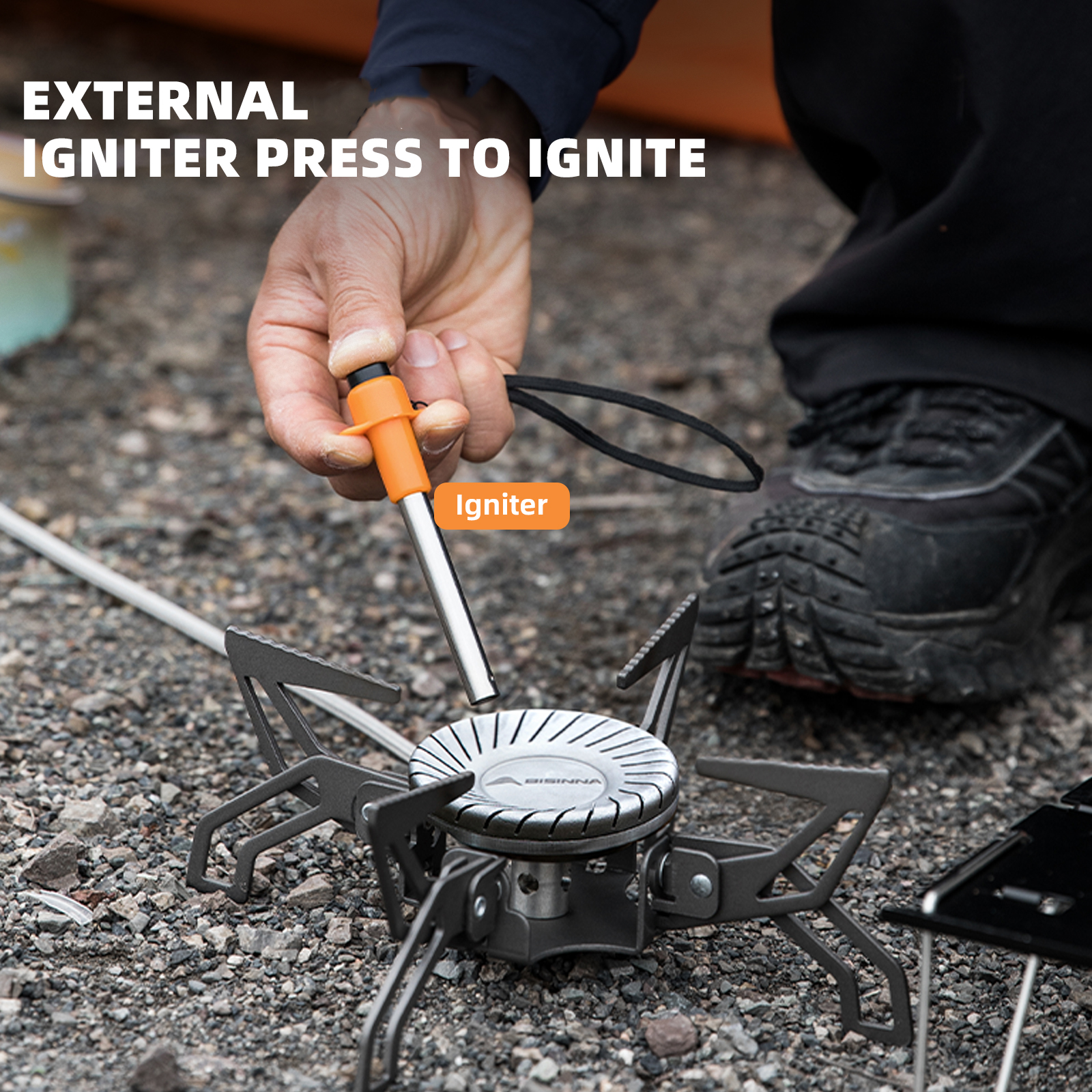 BISINNA Camping Stove 4000W Hi - Camping Cooking Windshield のレビューと価格