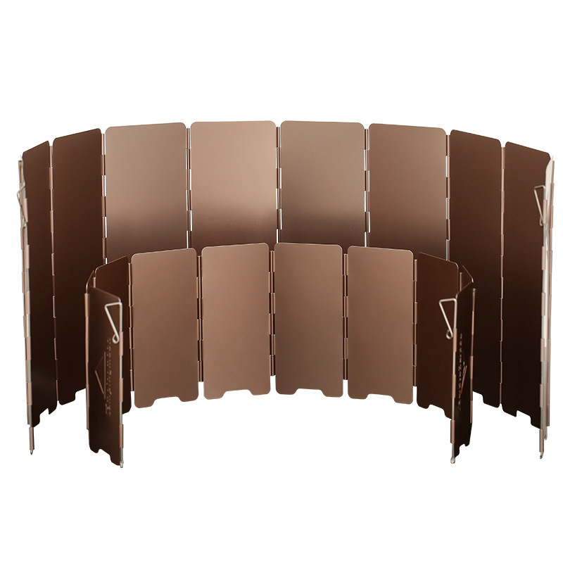 10 Plates Bronze-coloured Fold - Camping Cooking Windshield のレビューと価格