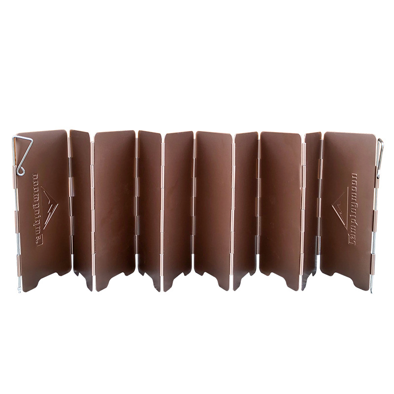 10 Plates Bronze-coloured Fold - Camping Cooking Windshield のレビューと価格