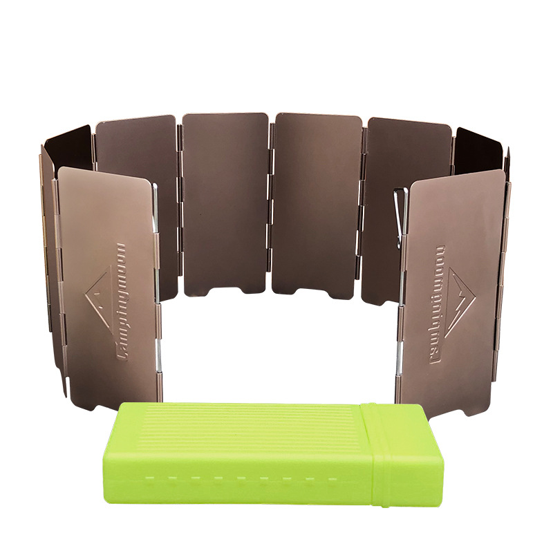 10 Plates Bronze-coloured Fold - Camping Cooking Windshield のレビューと価格