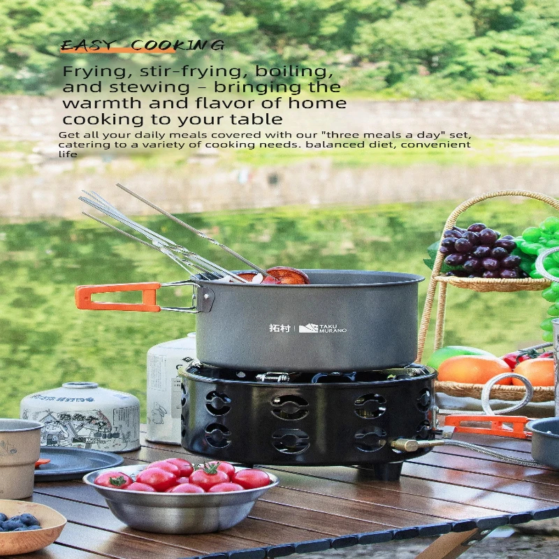 10Pcs Aluminum Camping Cookwar - Camping Cooking Utensil Bag のレビューと価格