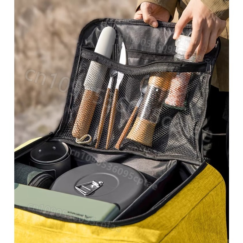 Portable Camping Cookware Set  - Camping Cooking Utensil Bag のレビューと価格