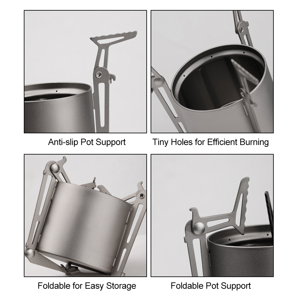 TOMSHOO Ti Alcohol Stove and L - Camping Cooking Windshield のレビューと価格