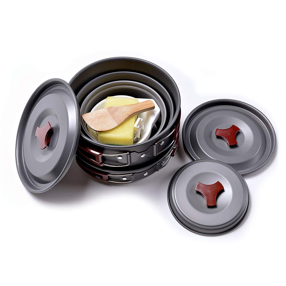 Outdoor Camping Cookware Kit N - Camping Cooking Wok のレビューと価格