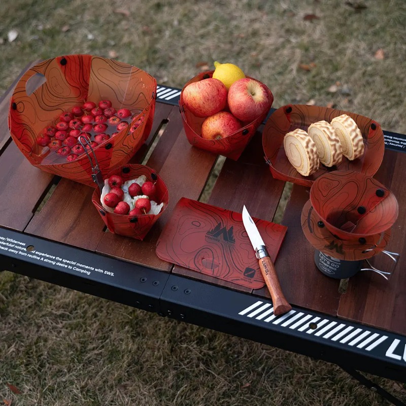 Foldable Camping Tableware Por - Camping Cooking Plate のレビューと価格